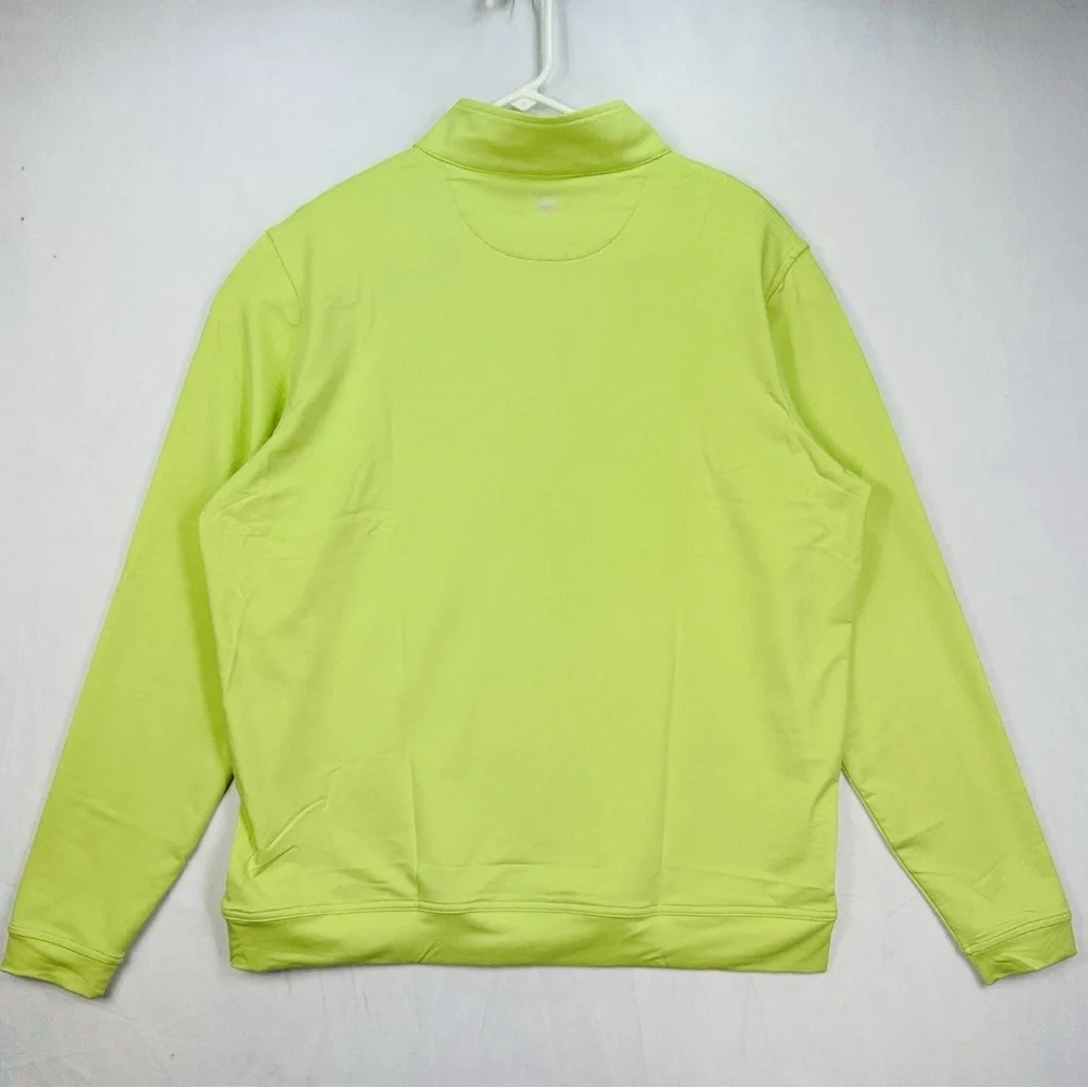 Peter Millar Lime Green Quarter-Zip Top large NWT - Picture 3 of 11
